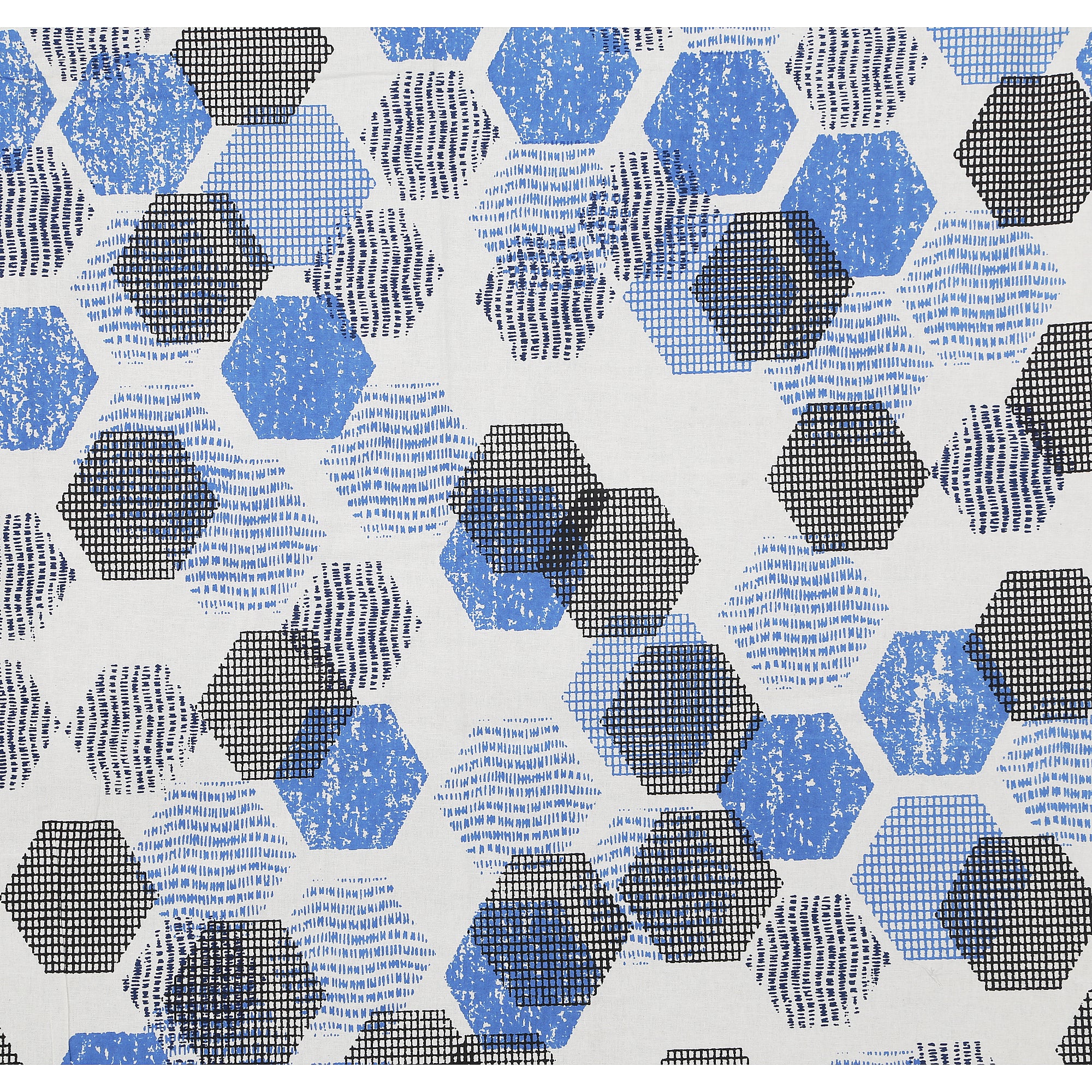 Geometrical Print Cotton Bedsheet Set | 100% Cotton | 70x100 Inches with 2 Pillow Covers