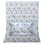 Premium Geometric Design Single Cotton Bedsheet Set | 70x100 Inches | 100% Cotton with 2 Pillow Covers