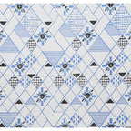 Premium Geometric Design Single Cotton Bedsheet Set | 70x100 Inches | 100% Cotton with 2 Pillow Covers