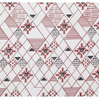 Premium Geometric Design Single Cotton Bedsheet Set | 70x100 Inches | 100% Cotton with 2 Pillow Covers