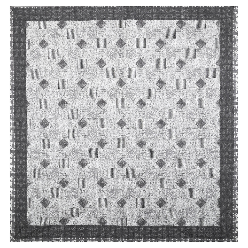 Luxury 100% Cotton Geometric Single Bedsheet Set | 70x100 Inches | Soft & Breathable with 2 Pillow Covers