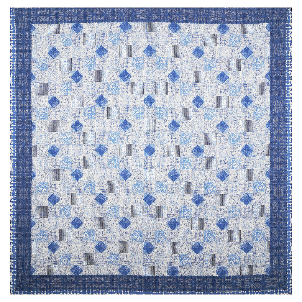 Luxury 100% Cotton Geometric Single Bedsheet Set | 70x100 Inches | Soft & Breathable with 2 Pillow Covers