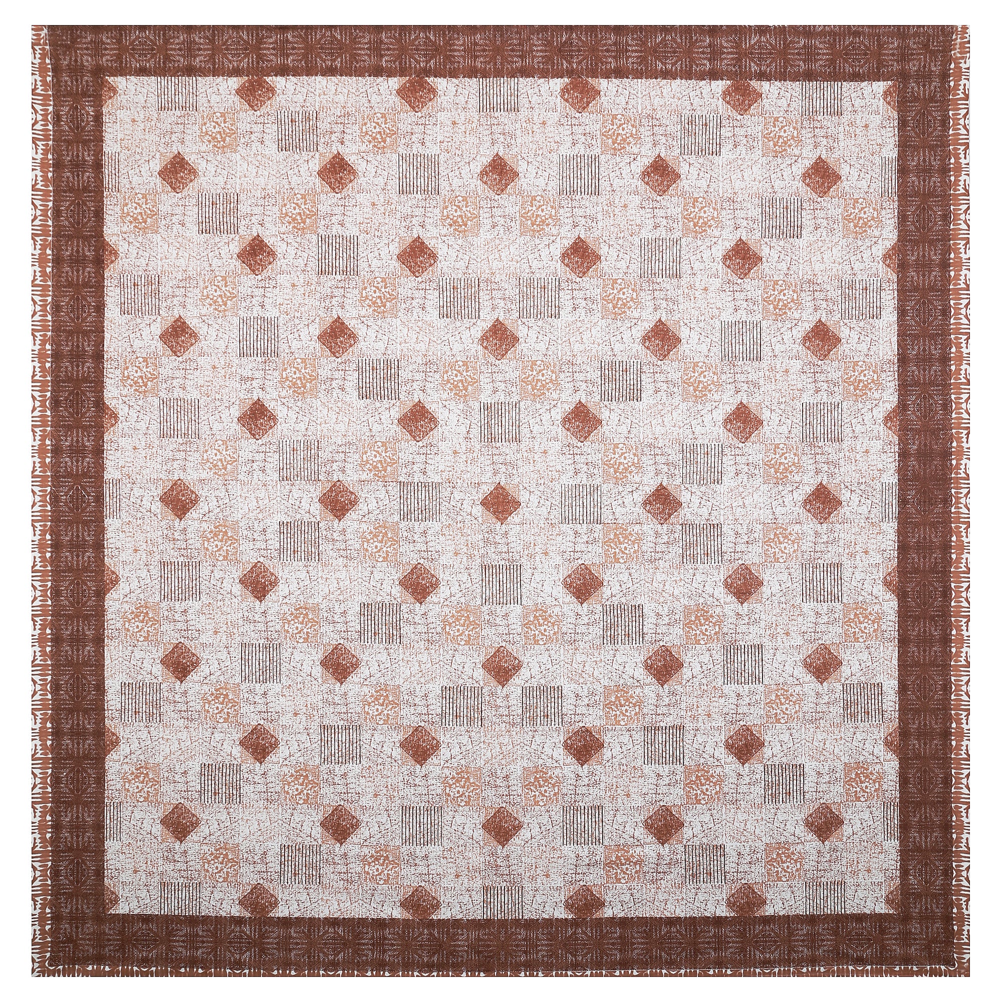 Luxury 100% Cotton Geometric Single Bedsheet Set | 70x100 Inches | Soft & Breathable with 2 Pillow Covers