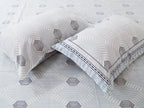 Soft Cotton Geometric Single Bedsheet with 2 Pillow Covers | 70x100