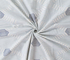 Soft Cotton Geometric Single Bedsheet with 2 Pillow Covers | 70x100