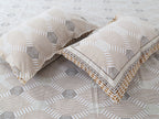 Soft Cotton Geometric Single Bedsheet with 2 Pillow Covers | 70x100