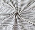 Soft Cotton Geometric Single Bedsheet with 2 Pillow Covers | 70x100
