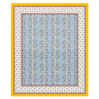 Parkota Collection 95x108 Double Bedsheet with Artistic Bird Motifs & Pillow Covers