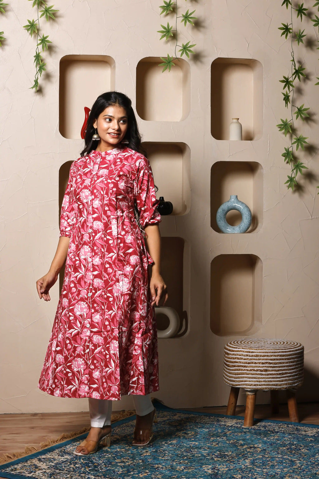 Gulzaar Crimson Kurta Set