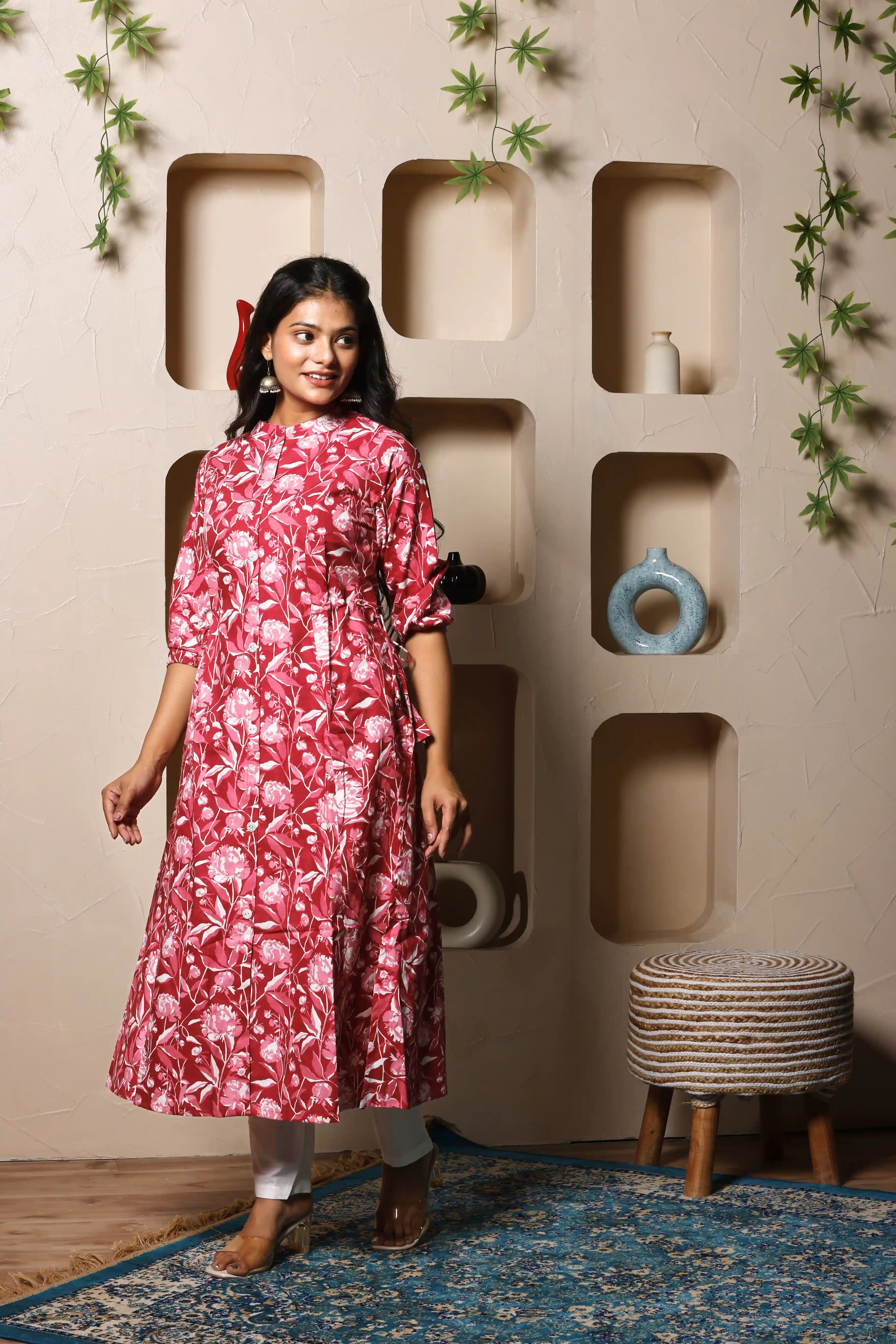 Gulzaar Crimson Kurta Set