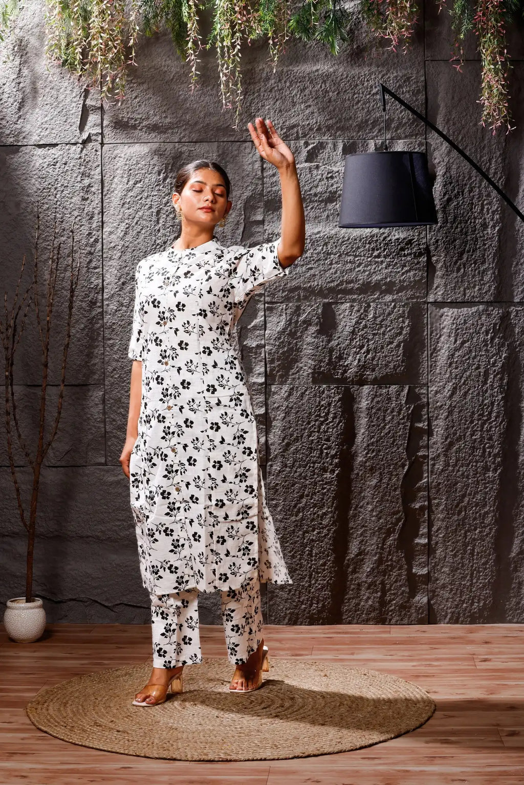 Monochrome Meadow Co-ord Set