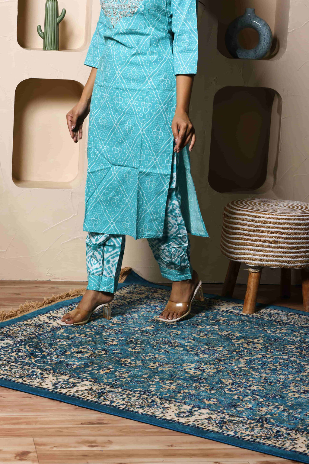 Aafreen Sky Suit Set