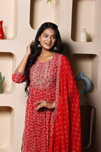 Ruhani Scarlet Thread Suit Set
