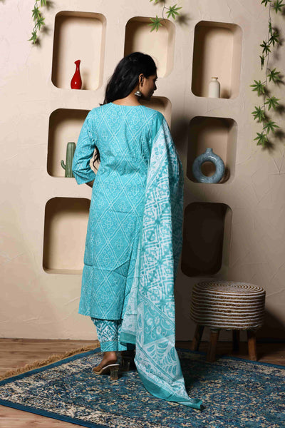 Aafreen Sky Suit Set