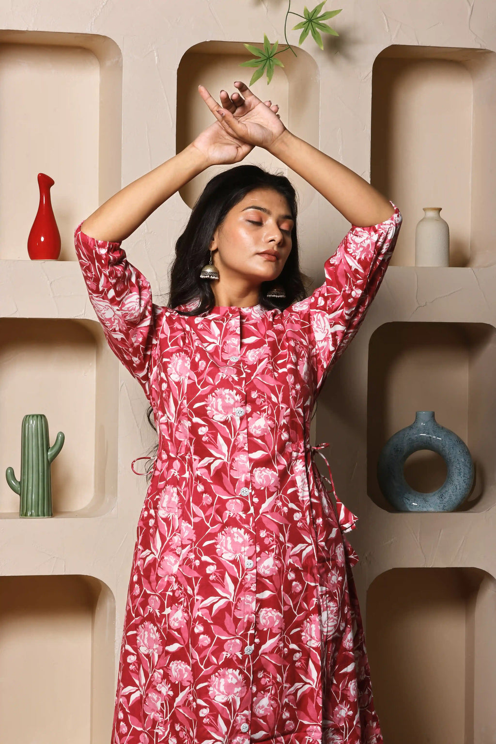 Gulzaar Crimson Kurta Set
