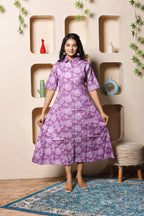 Lavendula Petal Kurta Dress