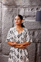 Noir Garden Cotton Dress