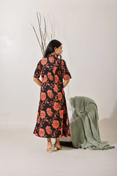 Rust Bloom Dress