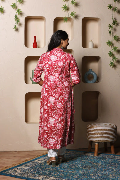 Gulzaar Crimson Kurta Set