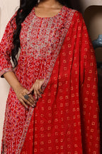 Ruhani Scarlet Thread Suit Set