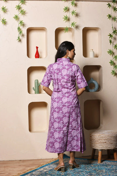 Lavendula Petal Kurta Dress