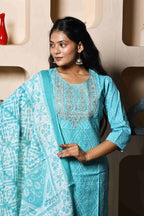 Aafreen Sky Suit Set