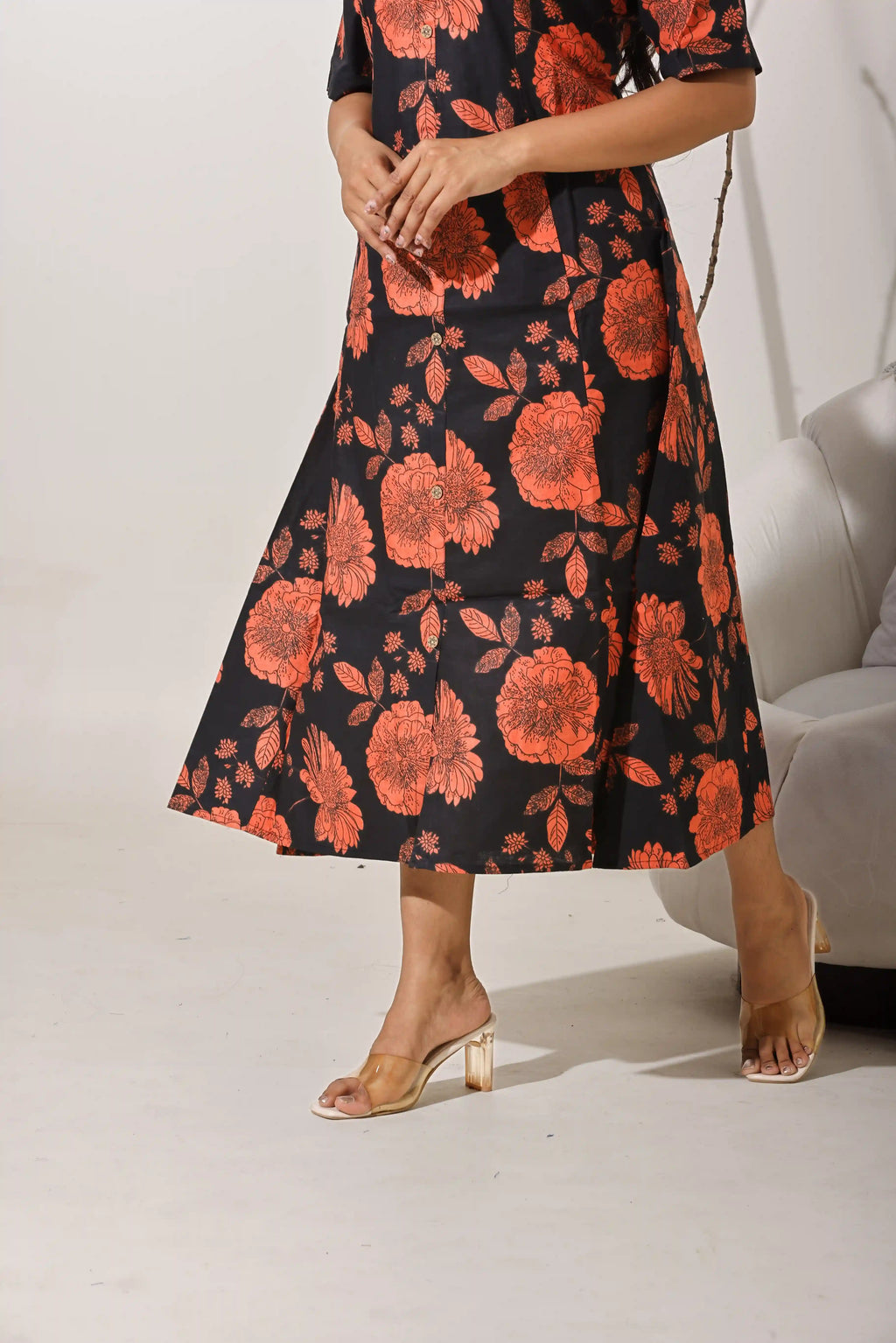 Rust Bloom Dress