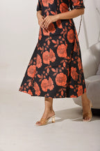 Rust Bloom Dress
