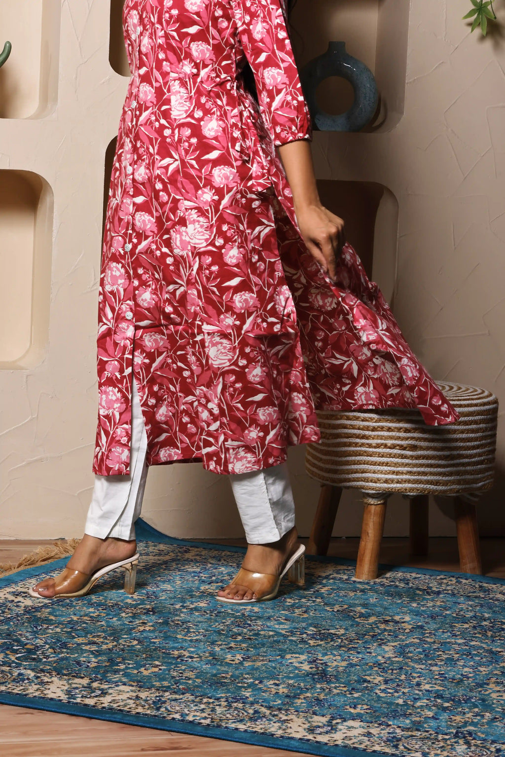 Gulzaar Crimson Kurta Set