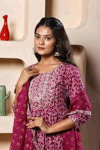 Ruhani Rosewood Thread Suit Set