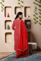 Ruhani Scarlet Thread Suit Set