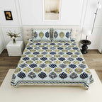 95-108 Viscose Savera Collection Double Bedsheet – Artistic Patterns, Luxurious Fabric & Everyday Elegance