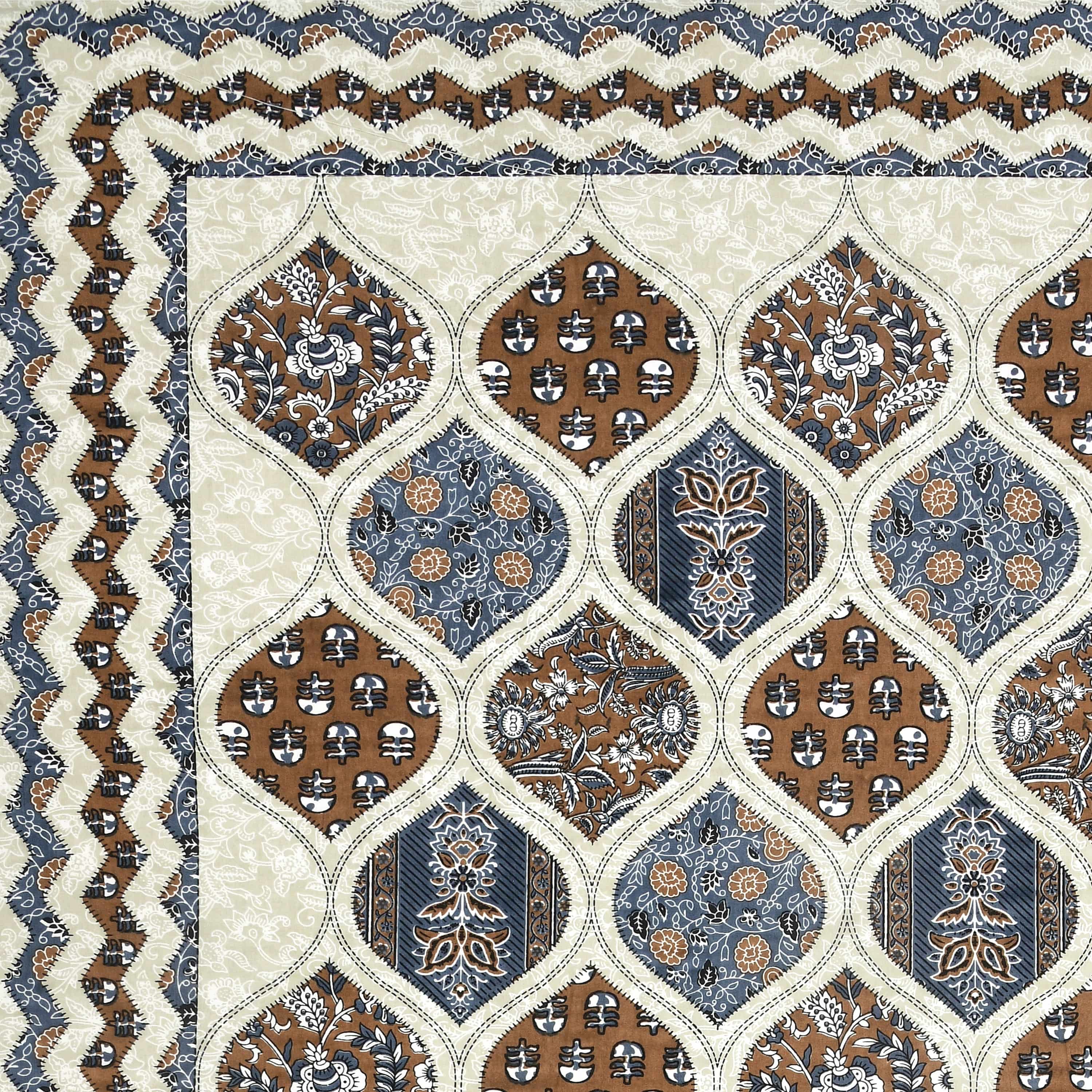 95-108 Viscose Savera Collection Double Bedsheet – Artistic Patterns, Luxurious Fabric & Everyday Elegance