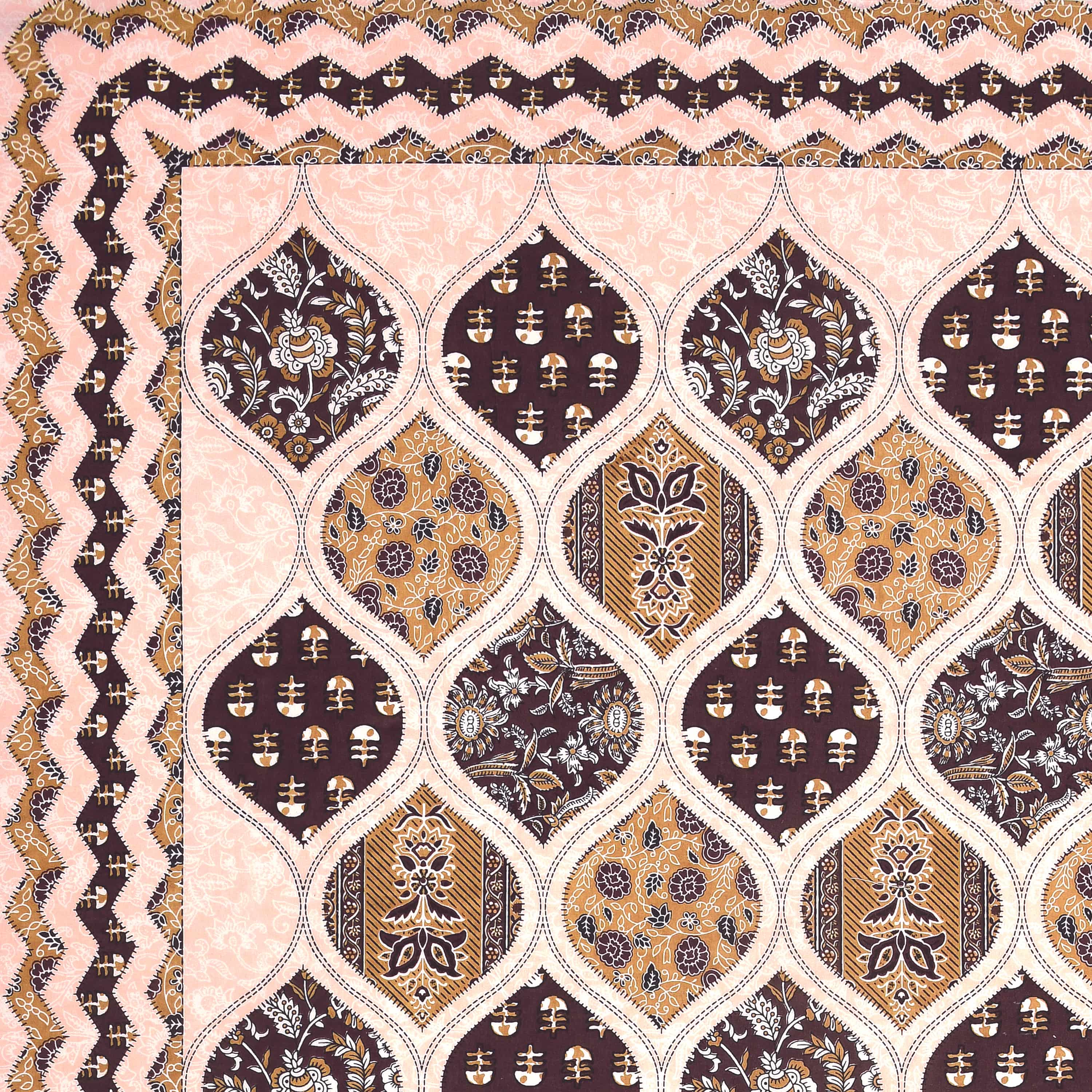 95-108 Viscose Savera Collection Double Bedsheet – Artistic Patterns, Luxurious Fabric & Everyday Elegance
