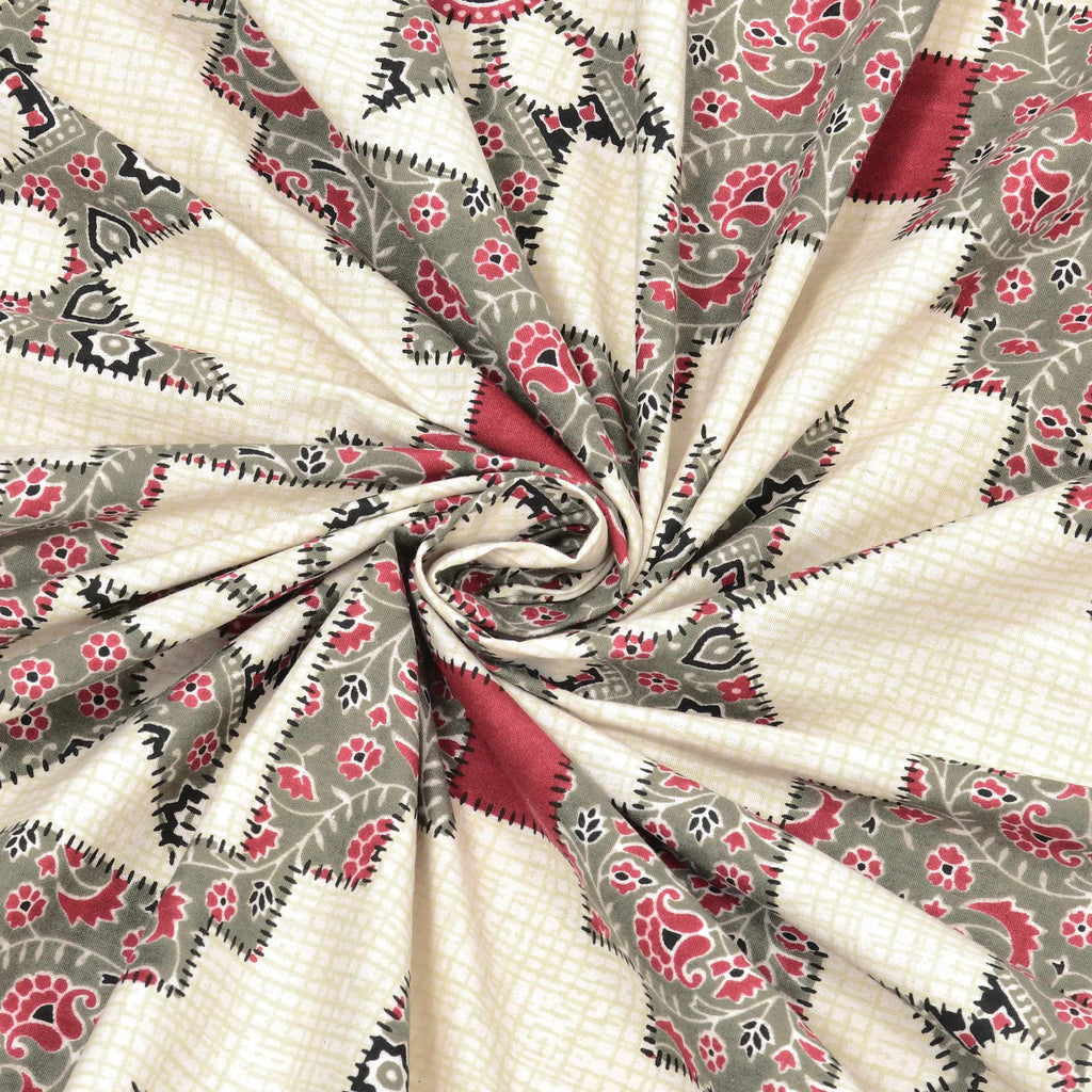 95-108 Viscose Savera Collection Double Bedsheet – Elegant Motifs, Premium Fabric & Lasting Comfort