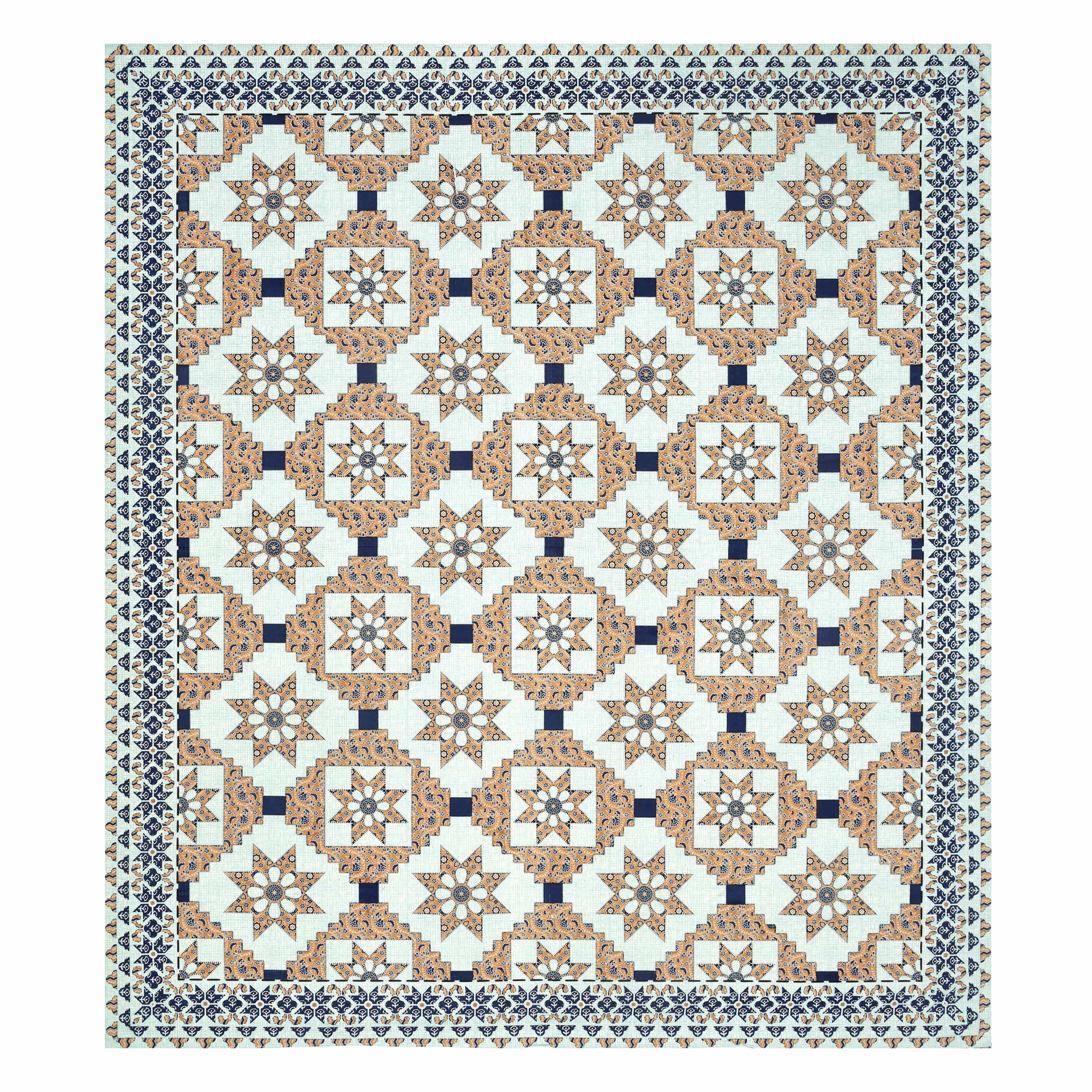 95-108 Viscose Savera Collection Double Bedsheet – Elegant Motifs, Premium Fabric & Lasting Comfort