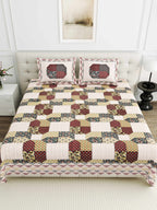 95-108 Viscose Savera Collection Double Bedsheet – Premium Fabric, Artistic Design & Everyday Elegance