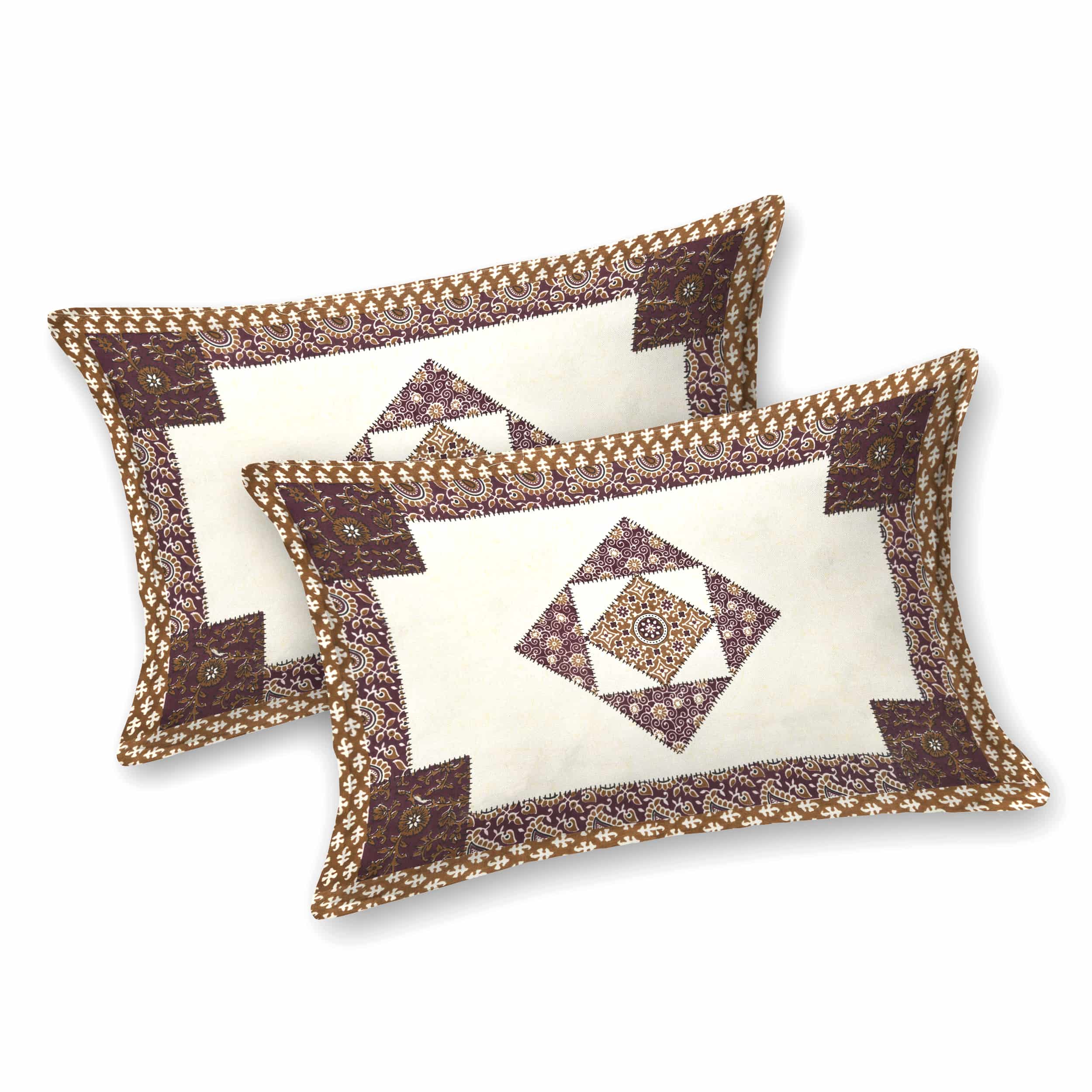 Luxurious Double Bedsheet – 95-108 Viscose Savera Collection with Elegant Traditional Motifs