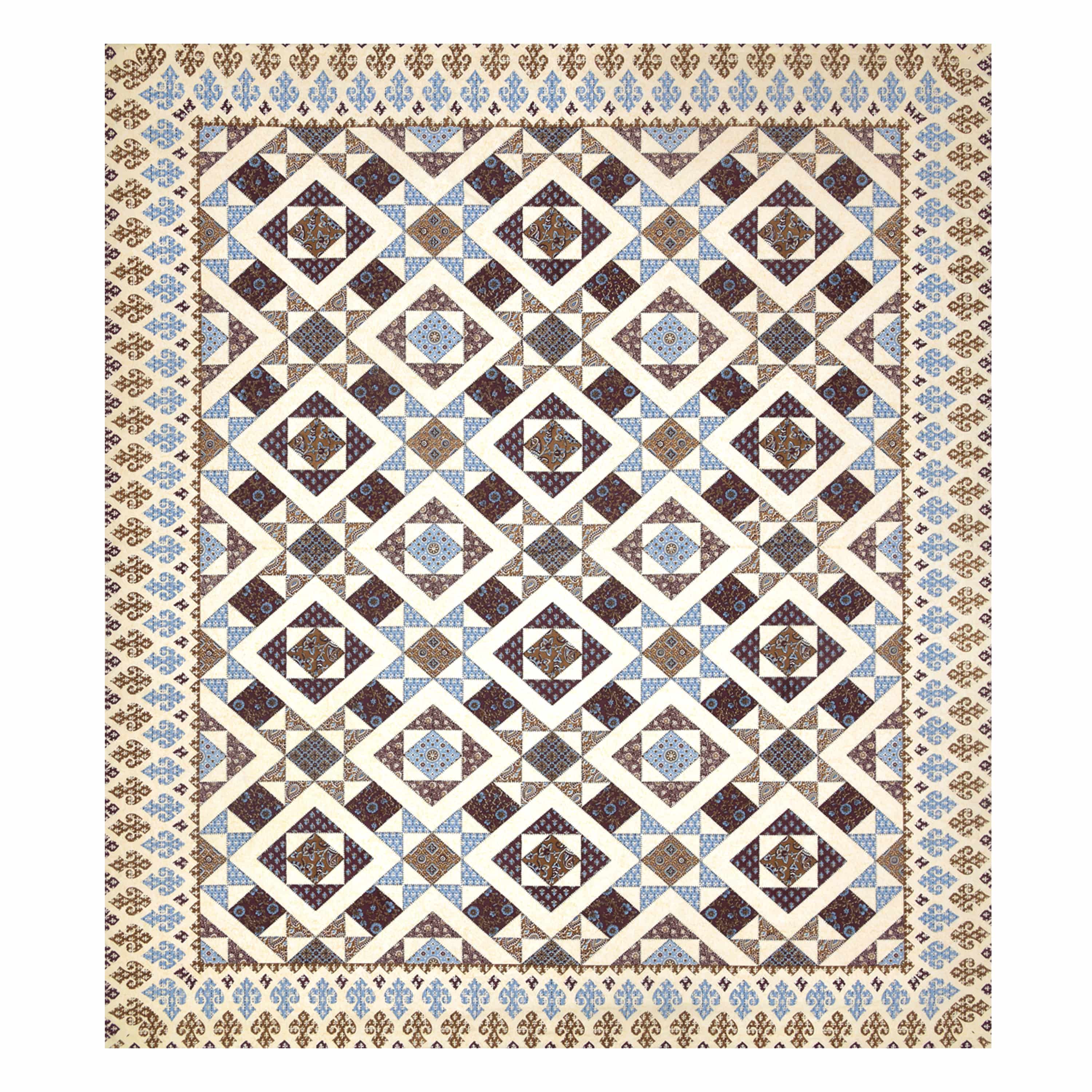 Luxurious Double Bedsheet – 95-108 Viscose Savera Collection with Elegant Traditional Motifs