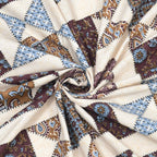 Luxurious Double Bedsheet – 95-108 Viscose Savera Collection with Elegant Traditional Motifs
