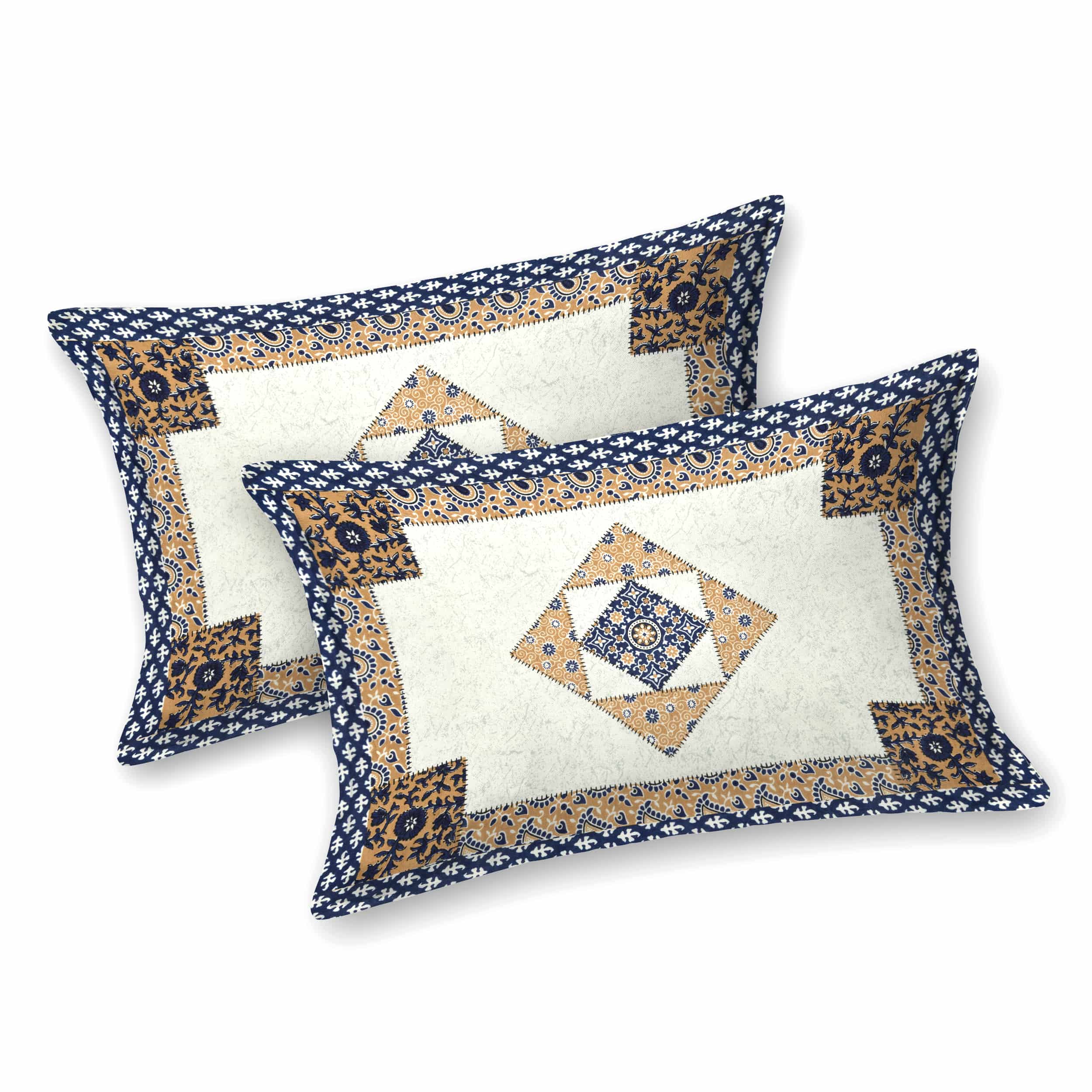 Luxurious Double Bedsheet – 95-108 Viscose Savera Collection with Elegant Traditional Motifs