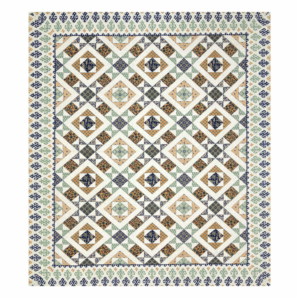 Luxurious Double Bedsheet – 95-108 Viscose Savera Collection with Elegant Traditional Motifs