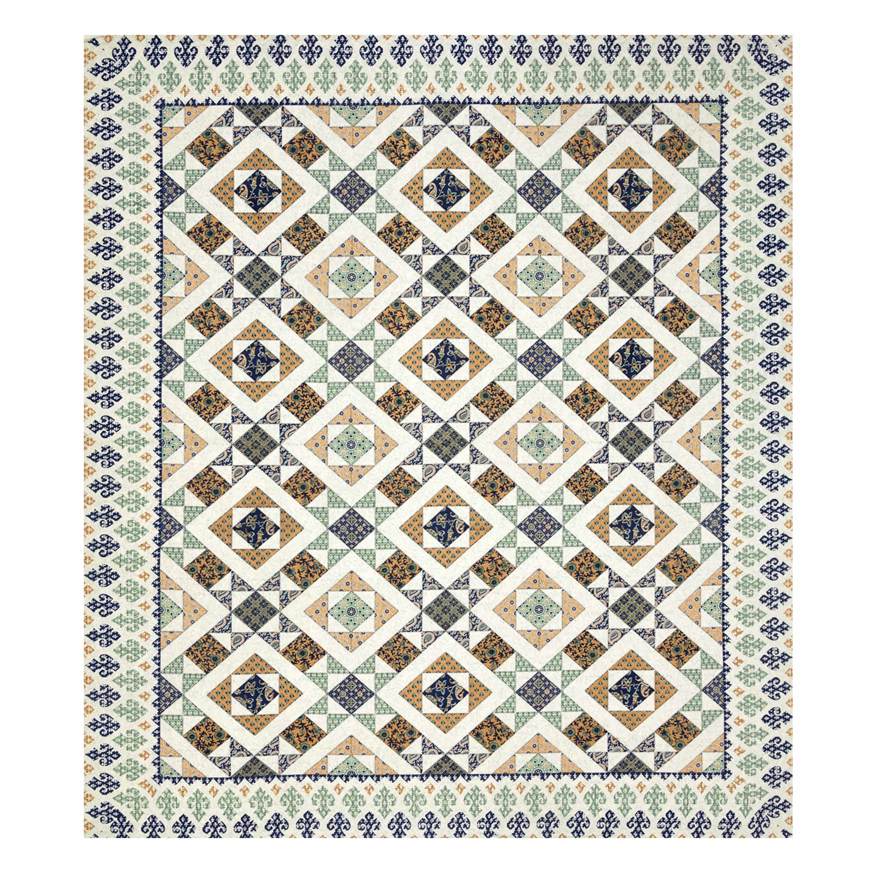 Luxurious Double Bedsheet – 95-108 Viscose Savera Collection with Elegant Traditional Motifs