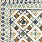 Luxurious Double Bedsheet – 95-108 Viscose Savera Collection with Elegant Traditional Motifs