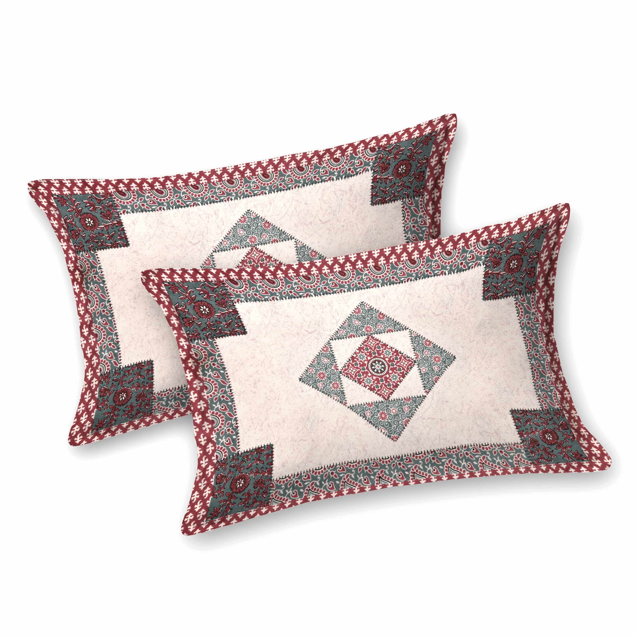 Luxurious Double Bedsheet – 95-108 Viscose Savera Collection with Elegant Traditional Motifs
