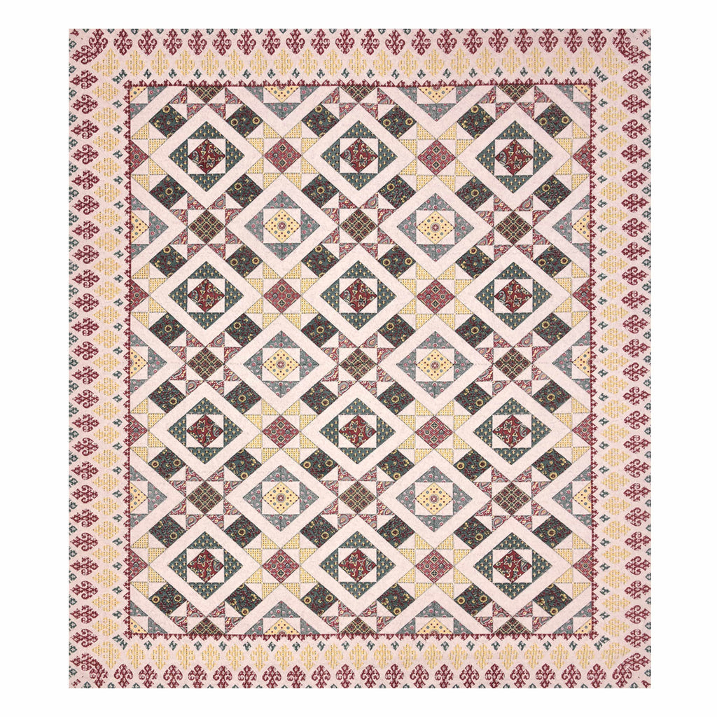 Luxurious Double Bedsheet – 95-108 Viscose Savera Collection with Elegant Traditional Motifs