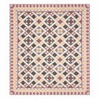 Luxurious Double Bedsheet – 95-108 Viscose Savera Collection with Elegant Traditional Motifs