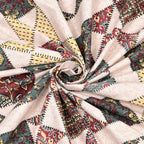 Luxurious Double Bedsheet – 95-108 Viscose Savera Collection with Elegant Traditional Motifs
