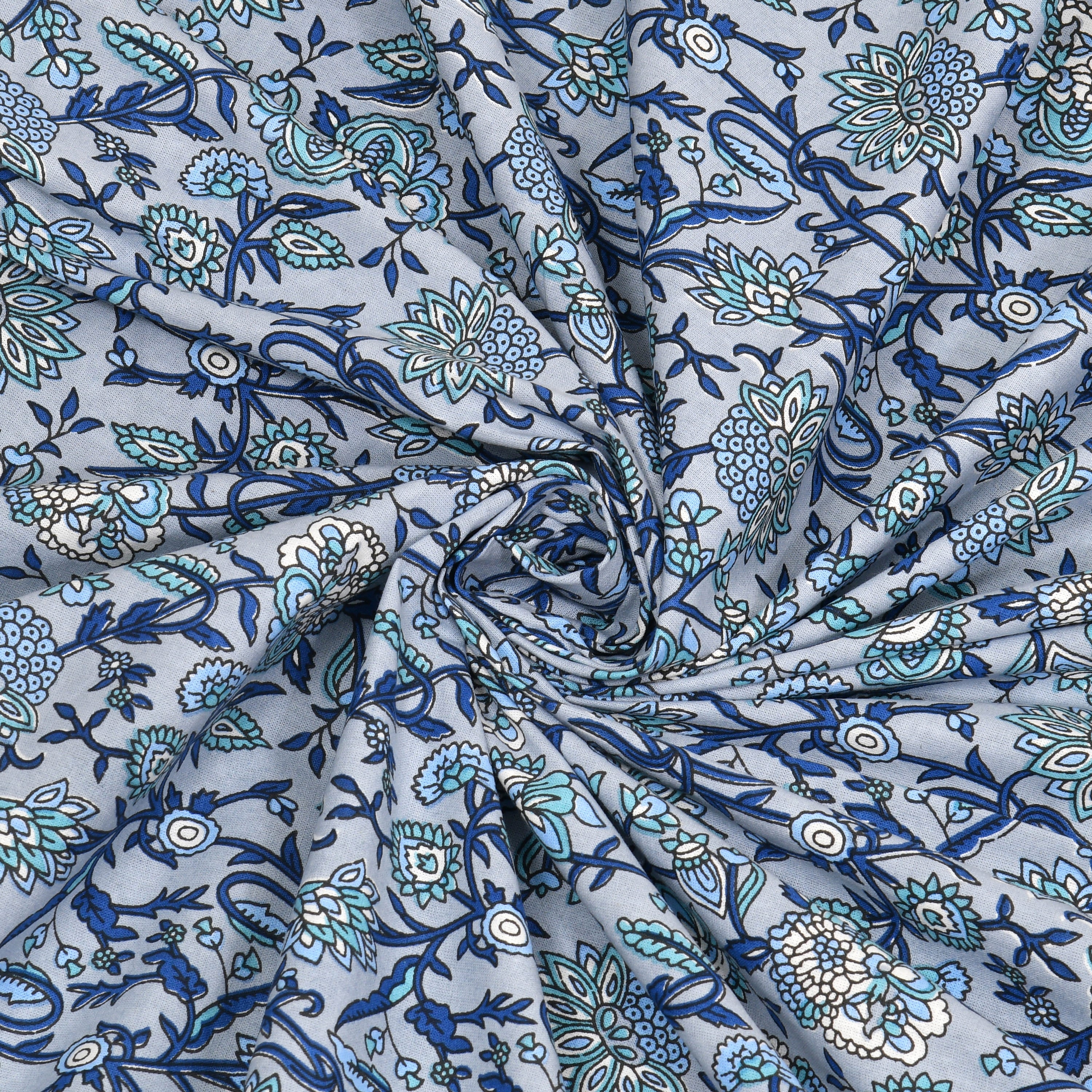 Traditional Floral Buta Design Double Bedsheet 95x108 – Parkota Collection with Pillow Covers