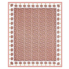 Traditional Floral Buta Design Double Bedsheet 95x108 – Parkota Collection with Pillow Covers